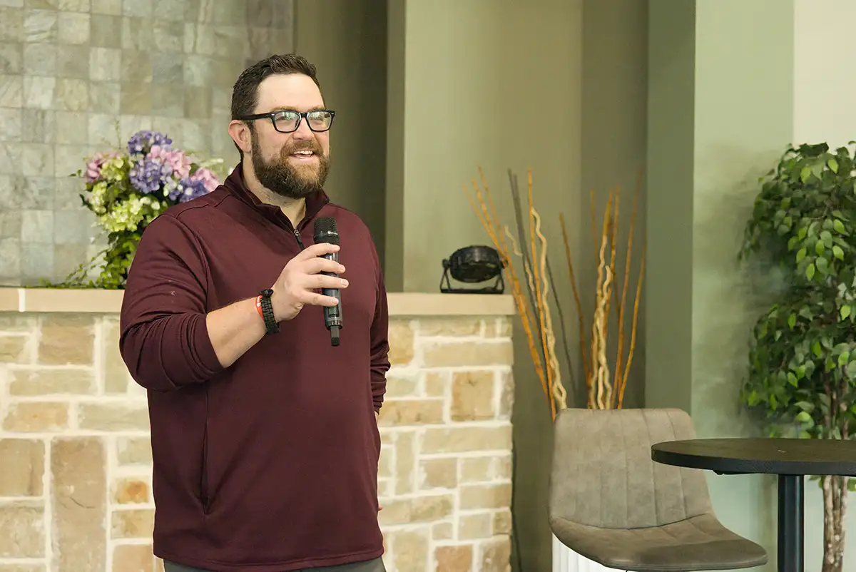 A speaker teaching at North Pointe